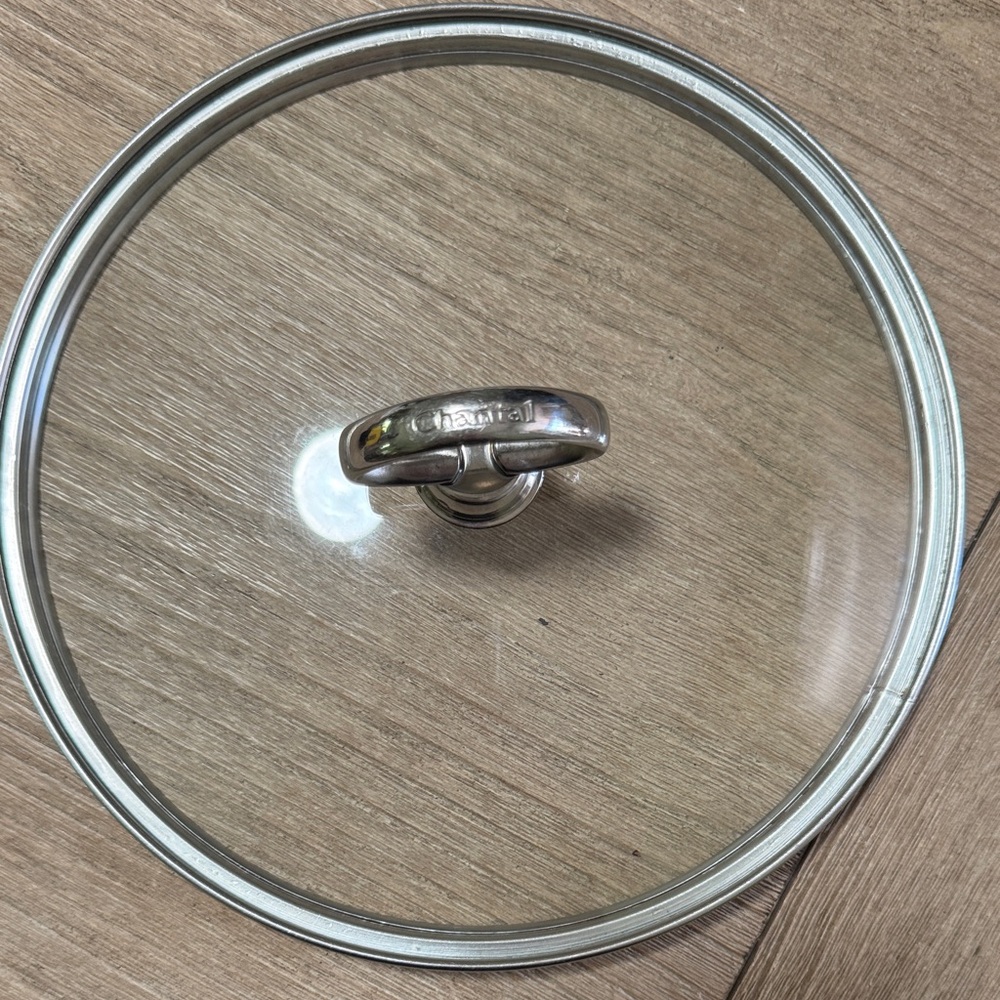 Chantal Silver and Glass Cookware Lid